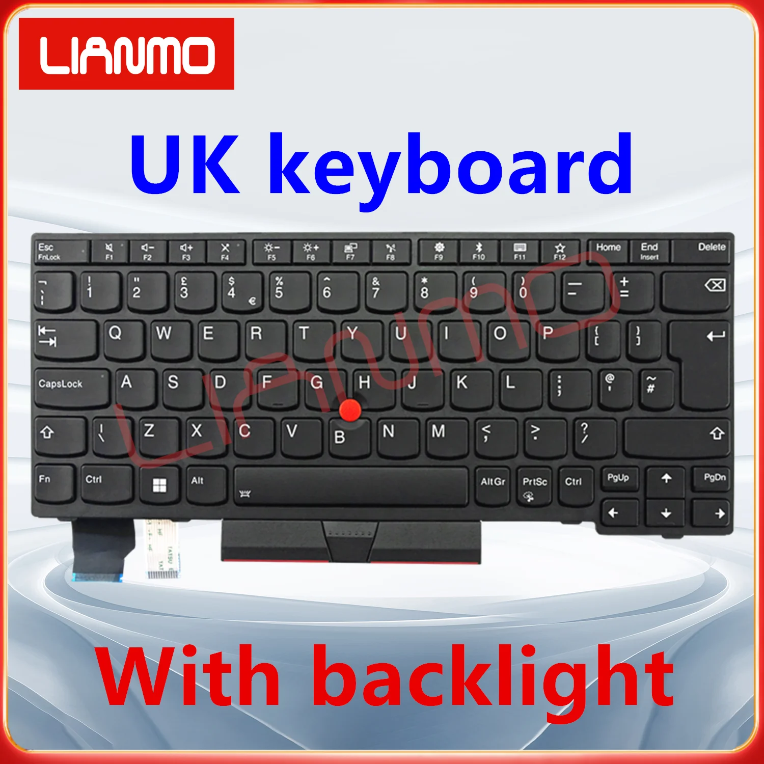 UK Notebook Keyboard Suitable for Lenovo Thinkpad X280 A285 X390 X395 S2 5TH 6TH Gen L13 Gen1 5n20v43025 Silver black