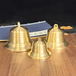 Copper Bell DIY Crafts Keychain Charms Hanging Pendants Jewelry Doorbell Ornaments For Home Office