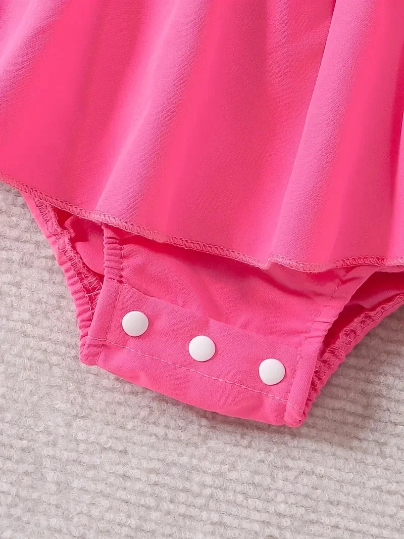 Prowow Baby Girl Clothes Summer Letter Printed Patchwork Backless Bodysuit Dress For Infant Newborn Baby Girls Rompers Dress