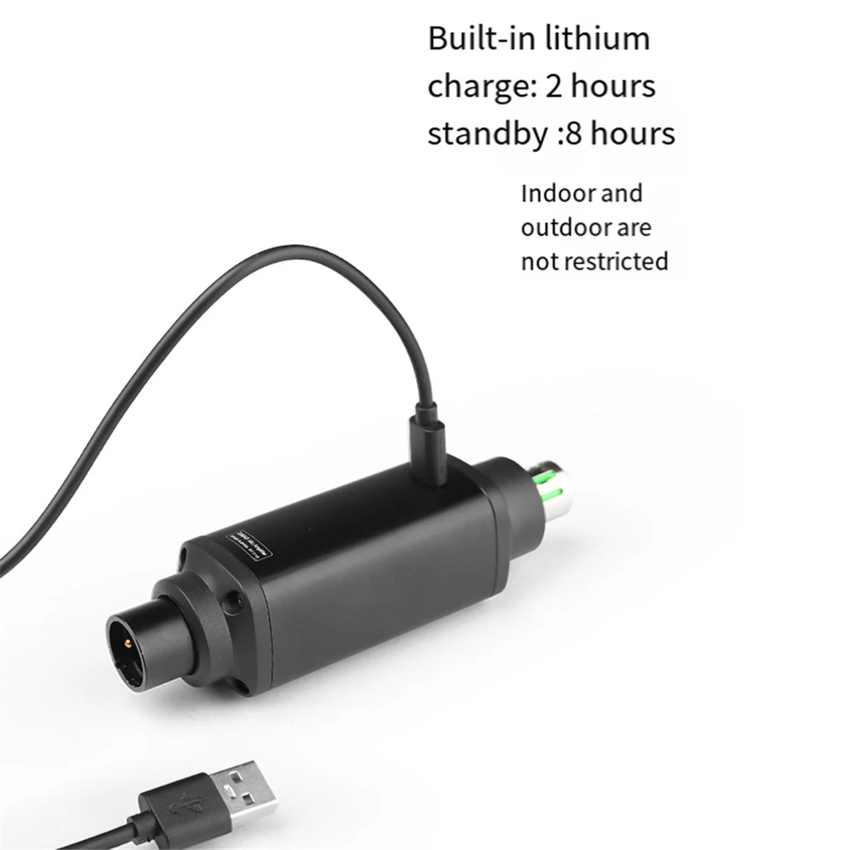 

Rechargeable Dynamic Microphone Preamplifier LCD Screen 12DB-39DB Built-in Rechargeable Amplifier for SM58