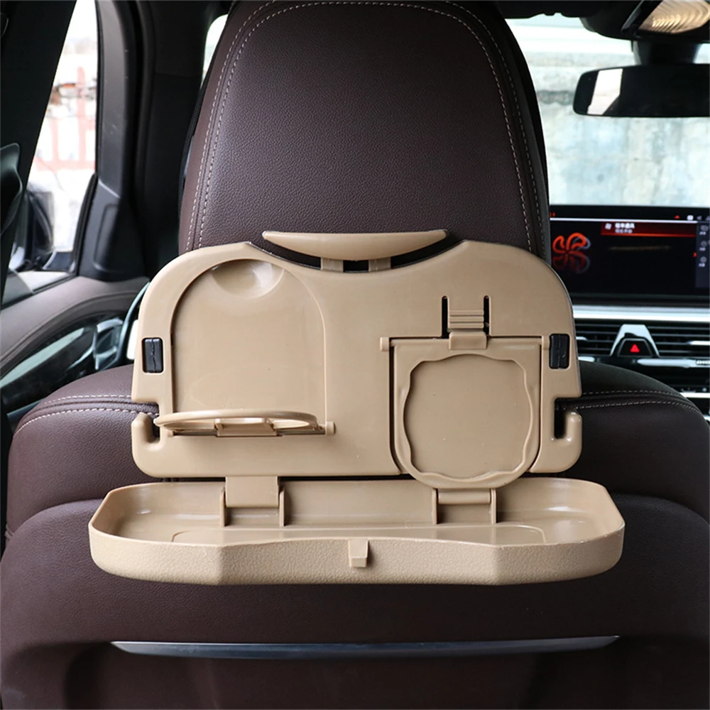 35x19x21cm Car Back Seat Folding Table Drink Food Cup Tray Holder Stand Desk Laptop Dinning Organiser Rack Accessories