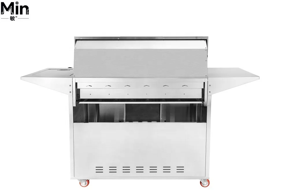 SEB KAMADO Traveler Portable 6 Burners Grill Flat Top Parrilla for Outdoor Camping Garden Backyard