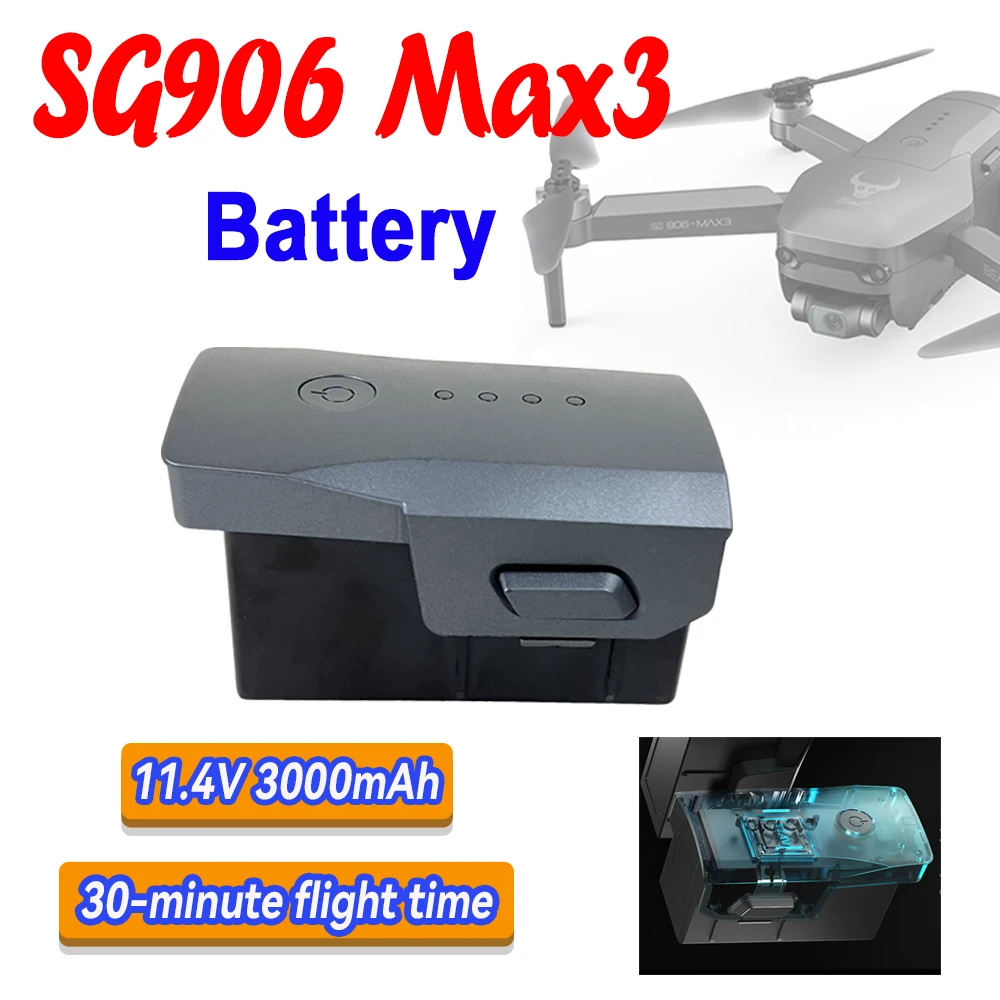 

ZLL Original SG906 Max3 Battery 11.4V 3000mAh For SG906 Max3 RC Drone Quadcopter Spare Battery 906 Max3 Drone Accessories Parts