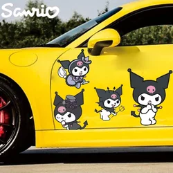 Sanrio Anime Kawaii Kuromi Series Stickers Car Decoration Fuel Tank Cap Stickers Scratch Stickers Children's Toys Birthday Gift