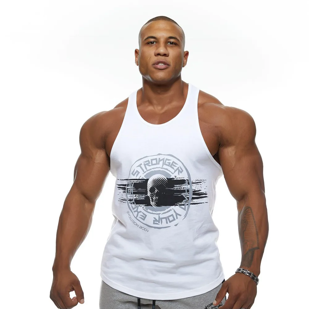 Summer Gyms Men Fashion Sleeveless Brand Tank tops Male Bodybuilding Fitness Clothing Comfortable Breathable quick-drying Vest