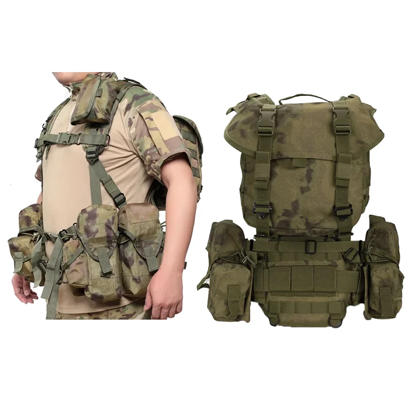 Chest Rig Airsoft Tactical Vest Outdoor Large Capacity Pack Adjustable Equipment Magazine Pouch Holster Hunting Vest