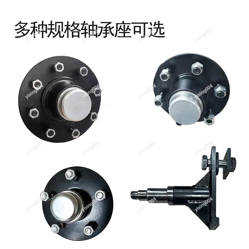 Container Spindle Kit, Container Wheel Hub and Bearing Housing for Mobile Container Use