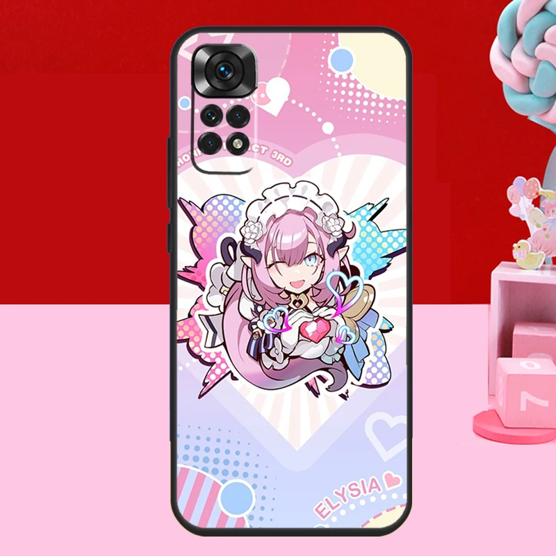 Elysia Honkai impact Case For Xiaomi Redmi Note 10 8 9 11 12 Pro 12 Turbo 9S 10S 11S 12S Redmi 9C 10C 12C Coque