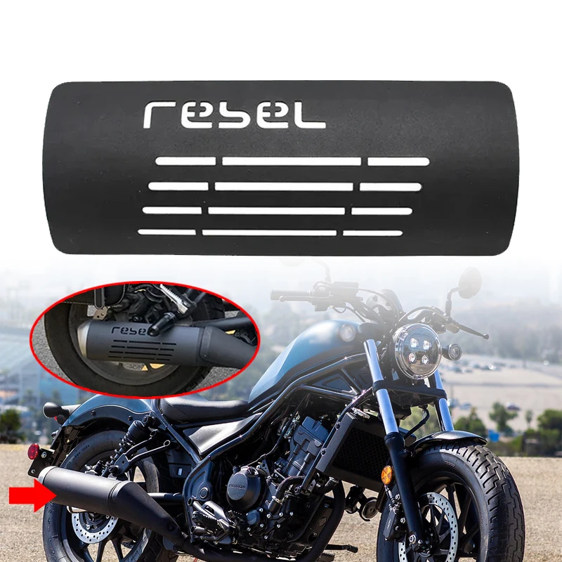 

Motorcycle Accessories Exhaust Muffler Pipe Heat Shield Guard Cover Fit For Honda Rebel300 500 CMX Rebel 250 300 500 2017-2023
