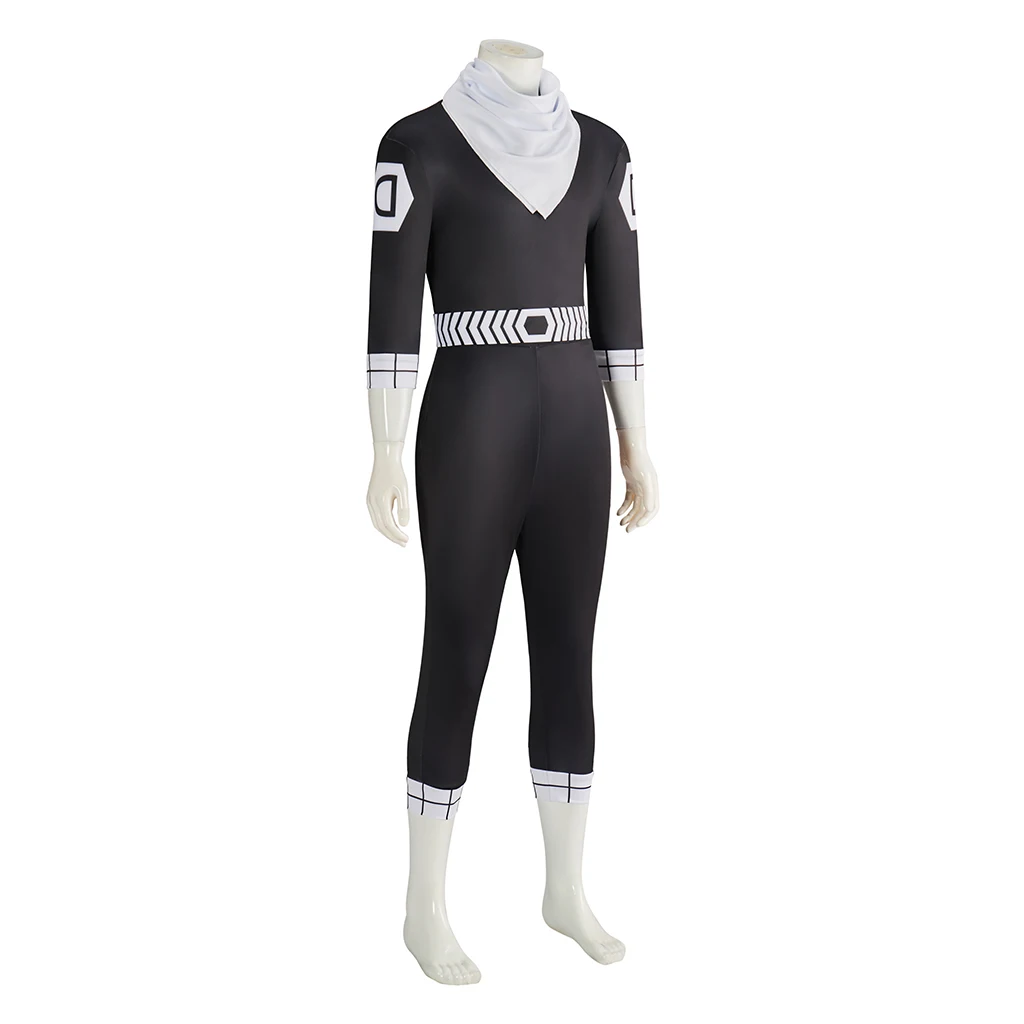 Sentai Daishikkaku Fighter D disfraz de Cosplay uniforme negro Halloween Hibiki Sakurama Anime Cosplay fiesta mono de lucha