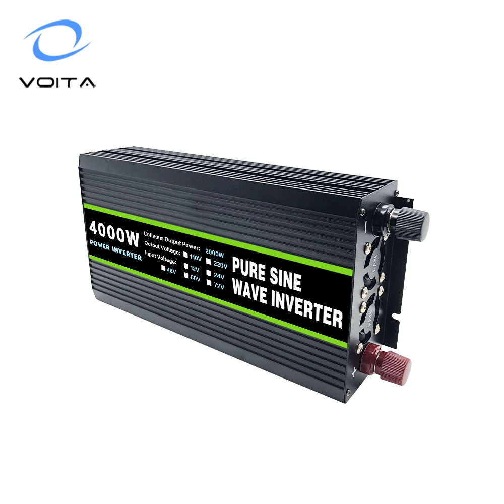 Cheap Price Power Inverter 4000w 12V 24V 48V 60V to 220V Dc to Ac Converter Invert Pure Sine Wave