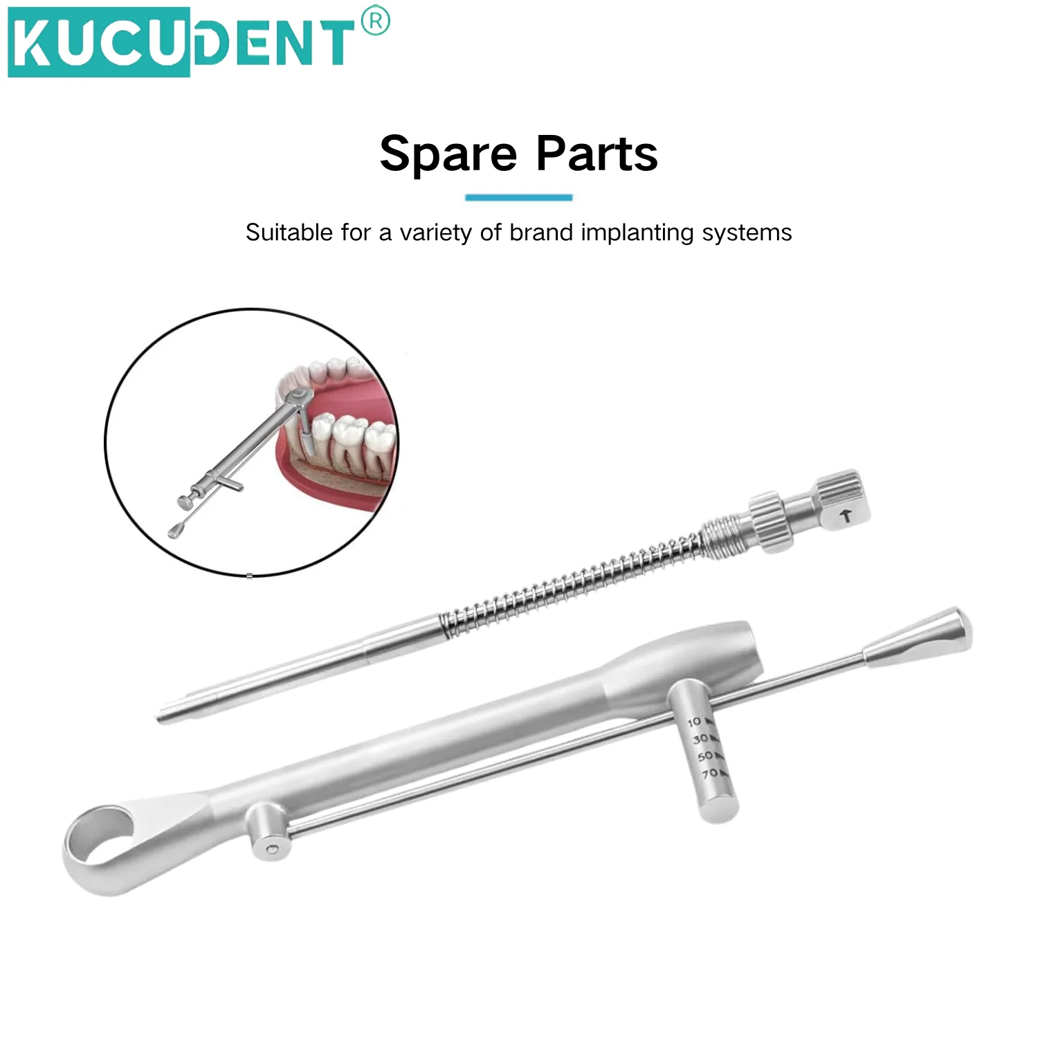 طقم أدوات مفك الأسنان زرع مفتاح العزم السقاطة 10-70NCM جودة عالية العالمي سائق الأسنان ومجموعة مفاتيح الربط #3