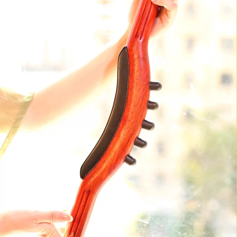 Electric Back Scraper Wood Massage Stick for Back Massage Lymphatic Drainage Massager GuaSha Tools Relaxing Point Treatment Tool