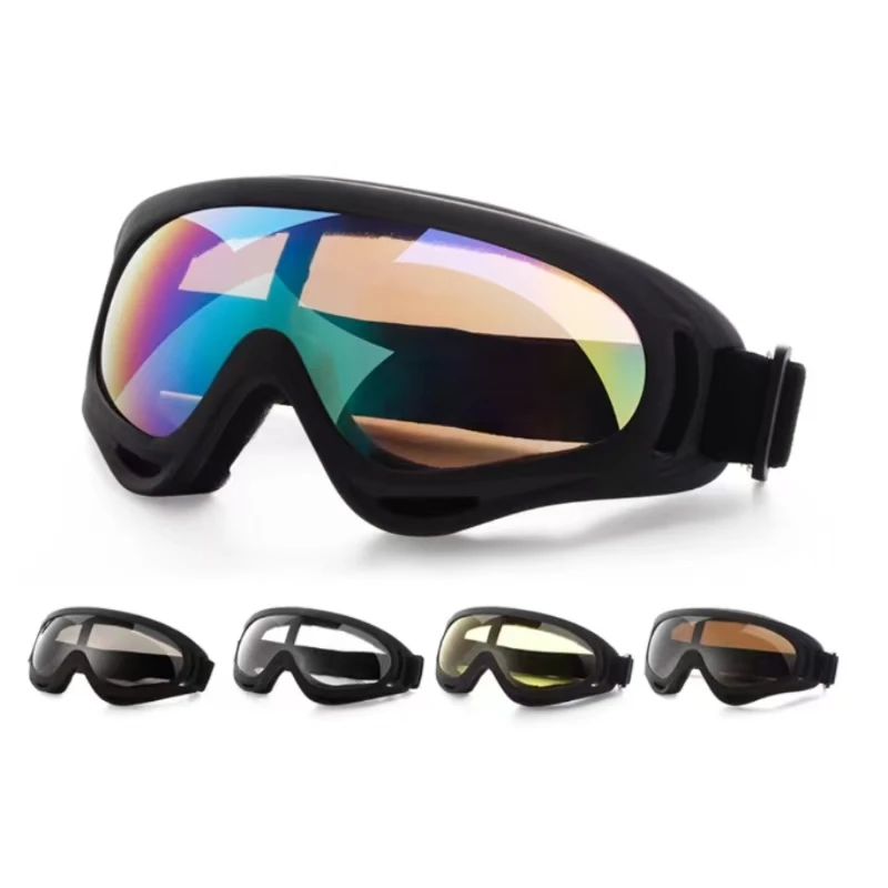 Tactical Goggles Skydiving Skateboarding Skiing Dirt Bike Goggles Windproof Dust-proof Anti-Fog UV Protection Eye Goggle