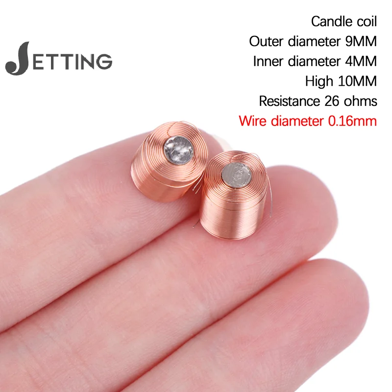 Pure Copper Magnetic Levitation Coil 9*10MM Cylindrical Copper Coil Electromagnetic Accessories