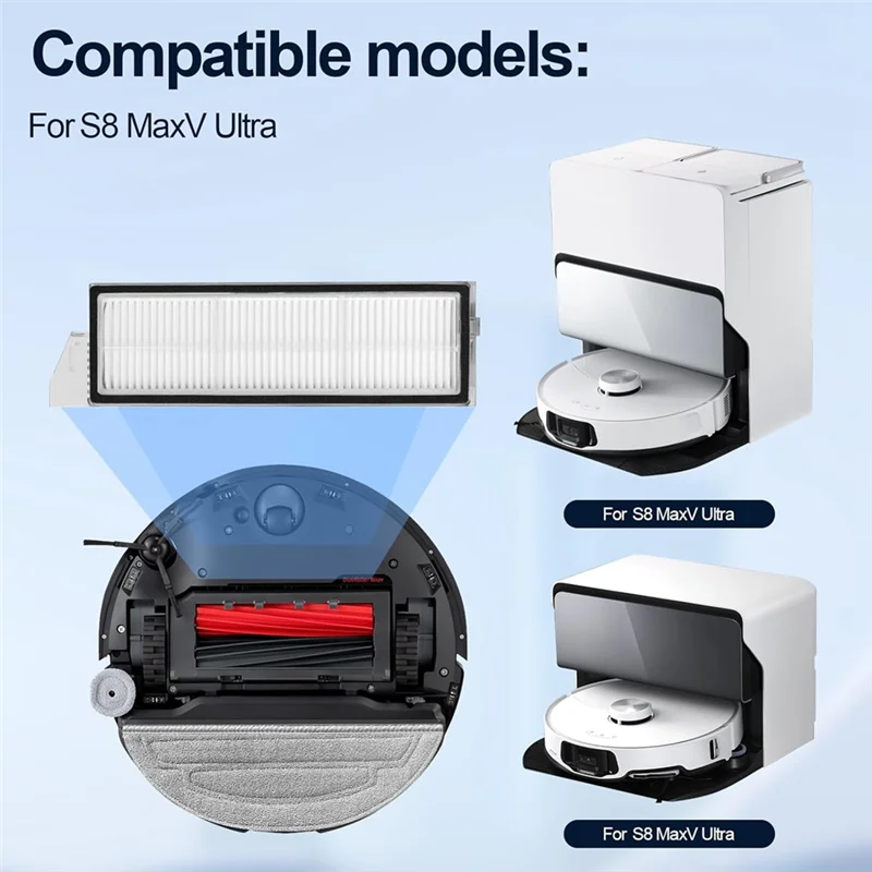 

AB33-Hepa Filter Replacement For Roborock S8 Maxv Ultra Robot Vacuum Cleaner Filter Parts