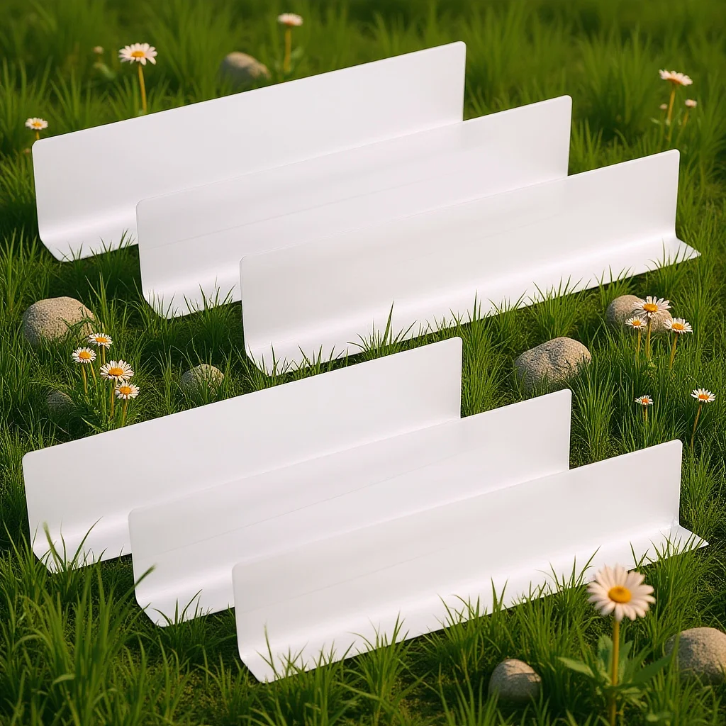 

6Pcs L-Shaped Shelf Dividers 28Cm Transparent Plastic Supermarket Blockers for Storage Organization Cabinet Rack Sorting Divider