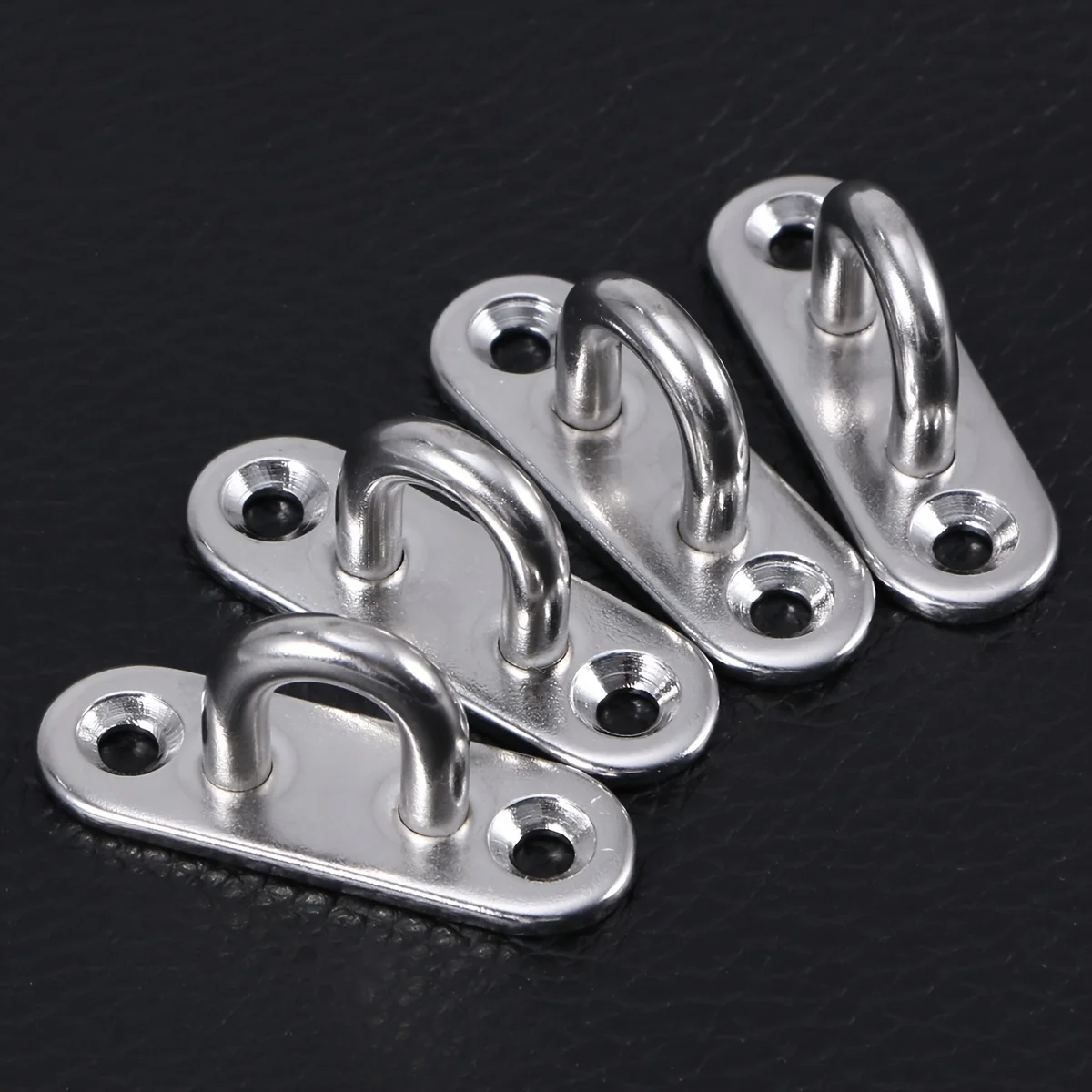 4pcs Mount Hook Pad Eye Plates Wall Mount Hook Loops for Exercise Resistance Bands Swinging Marine Hardware Multifunctional