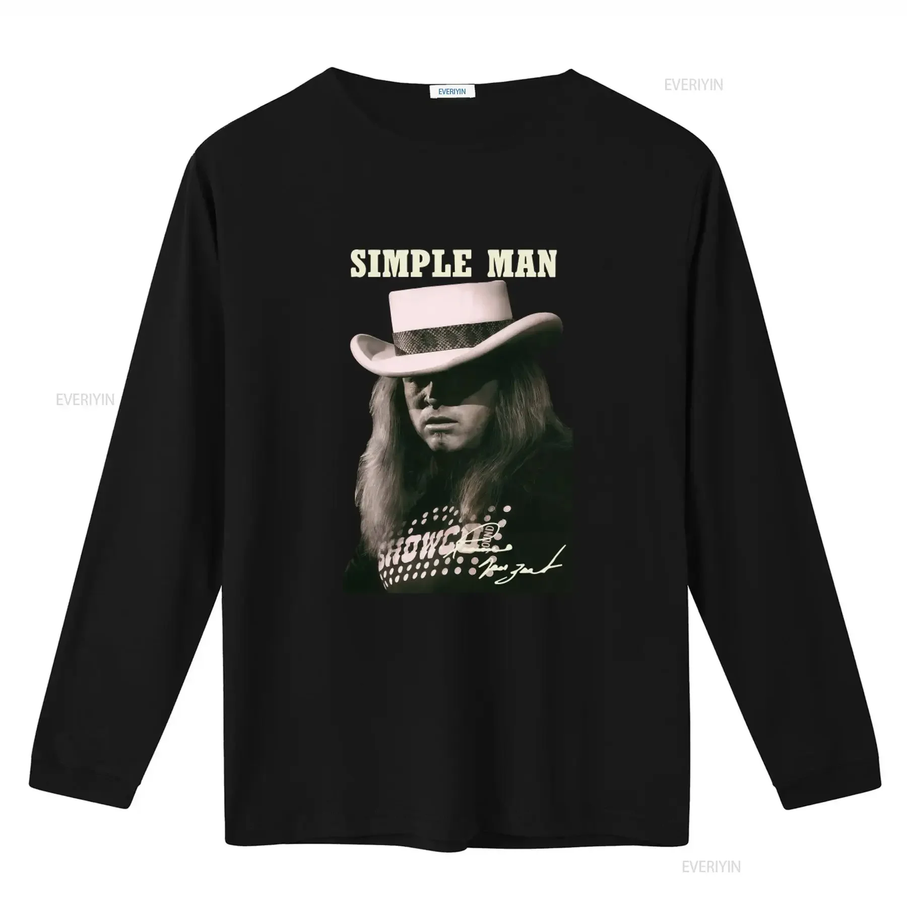 Ronnie Van Zant Simple Man T Shirt All Sizes S 2345Xl For Rock Fans vintage Washed streetwear Stylish homme Breathable Unisex