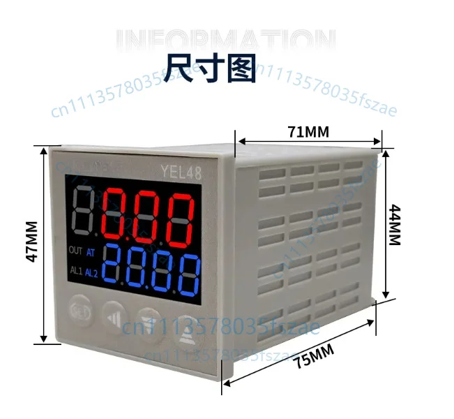 Accessories 1pcs rs485 serial port communication current detection 0-30a controller yel48-a