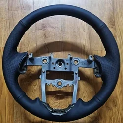 Customized Hand Sewing DIY Car Steering Wheel Cover Black Leather Braid For Steering Wheel For Kia K5 2011 2012 2013 Kia Optima
