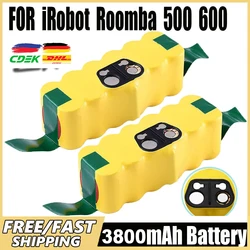 Per irobot Roomba batteria batterie ricaricabili 14.4V 3800mAh 500 550 560 600 650 698 780 876 batteria per aspirapolvere serie 900