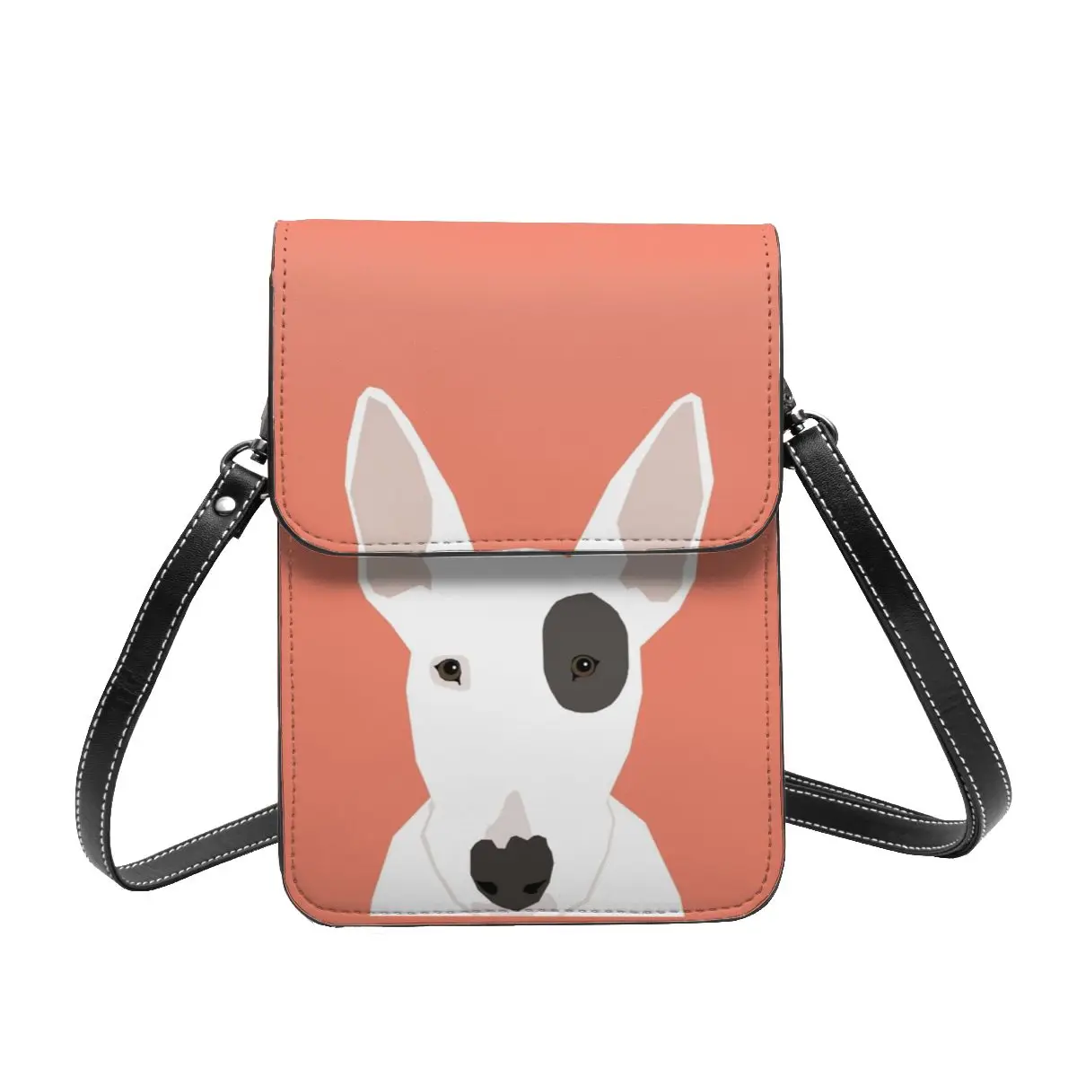 Bull Terrier Pet Shoulder Bag Animal Business Woman Mobile Phone Bag Bulk Aesthetic Leather Bags