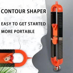 Portable Profile Scribing Ruler Irregular Radian Ruler With Lock Adjustable Locking Precise Woodworking Gauge Measuring Tools