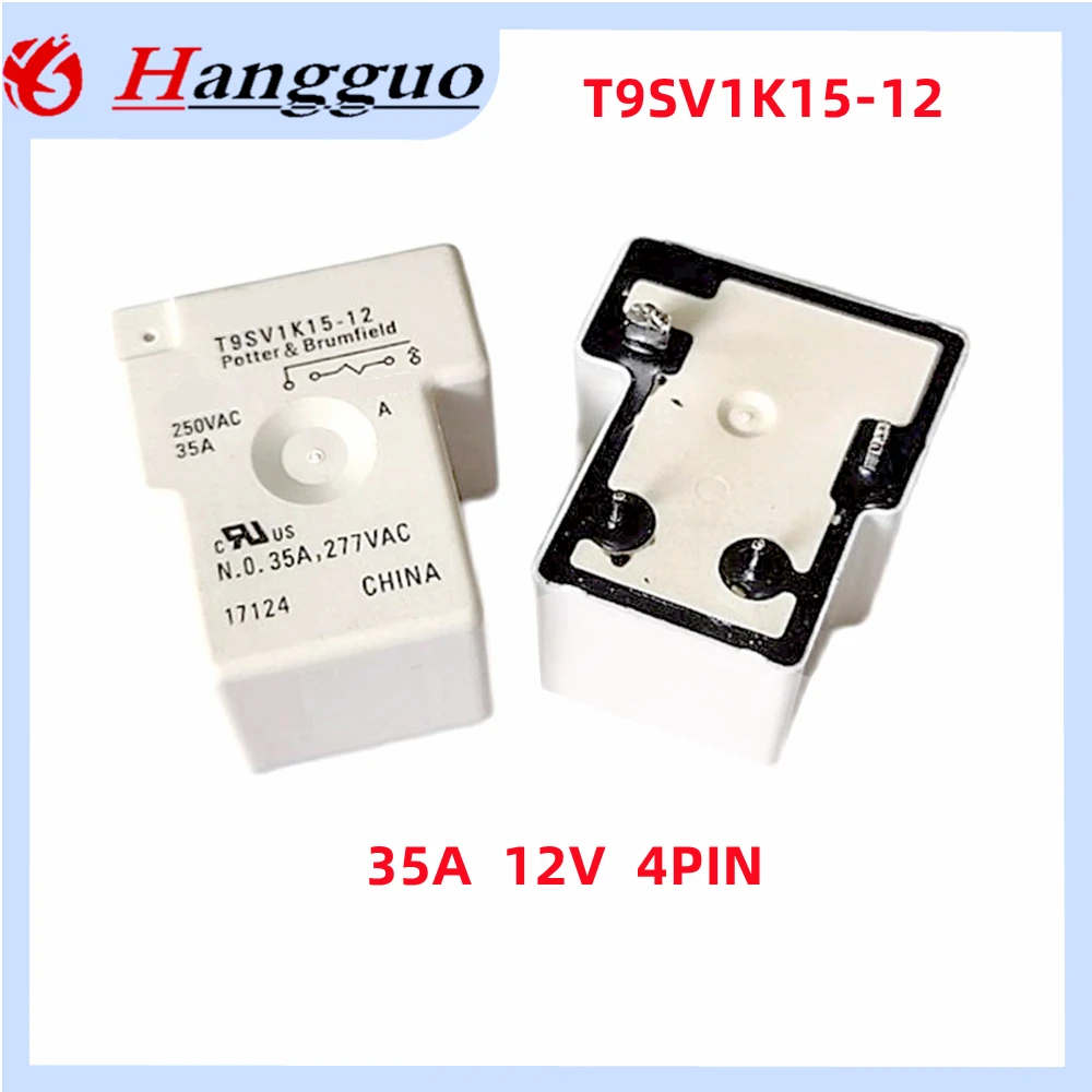 2PCS 5PCS/Lot Original T9SV1K15-12 12V 35A 4PIN 250VAC For Tyco Relay Solar photovoltaic water heater relay