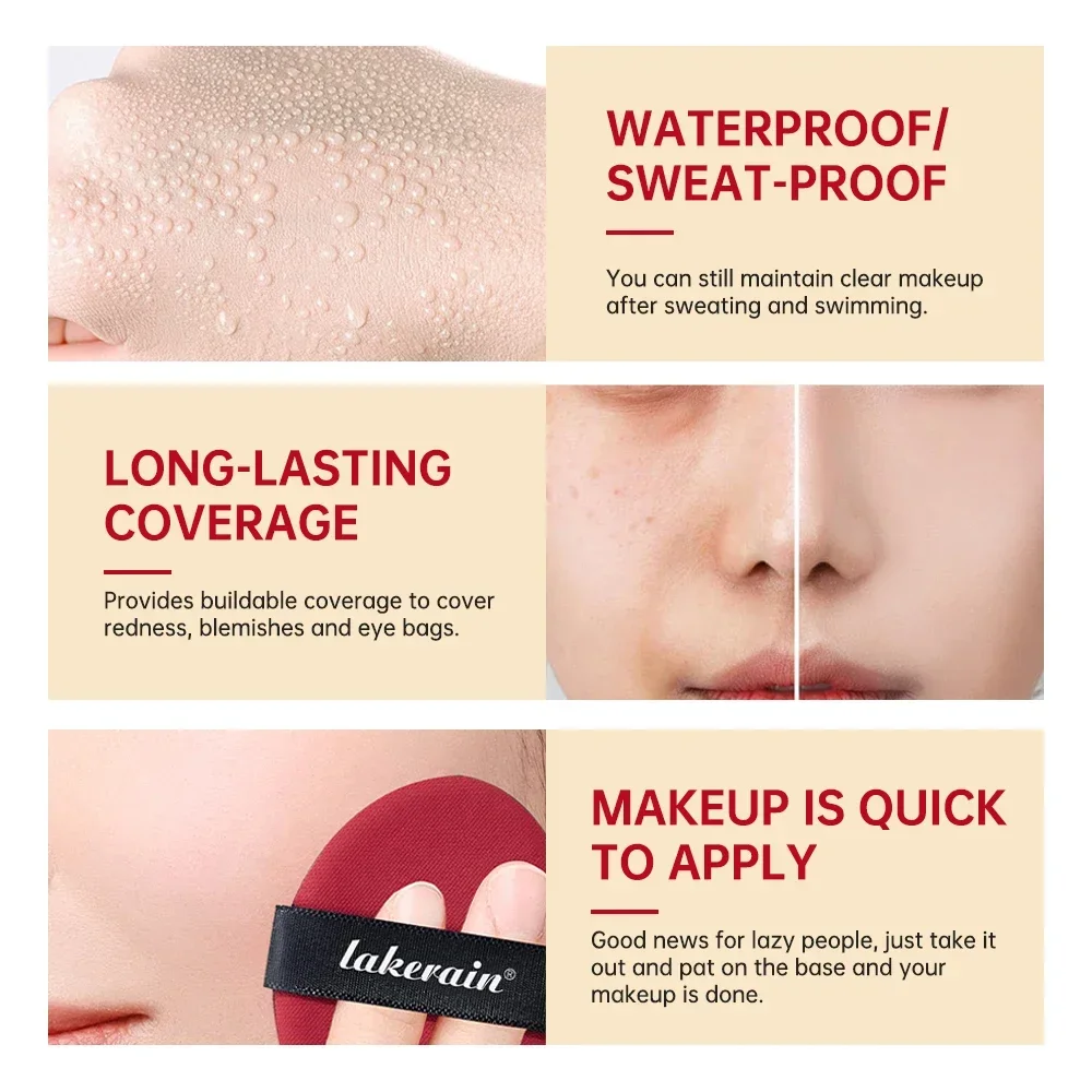 TIRTIR Makeup Sunscreen Cushion Foundation Natürlicher feuchtigkeitsspendender Concealer Whitening Oil-Control Langlebige Kosmetik für Frauen