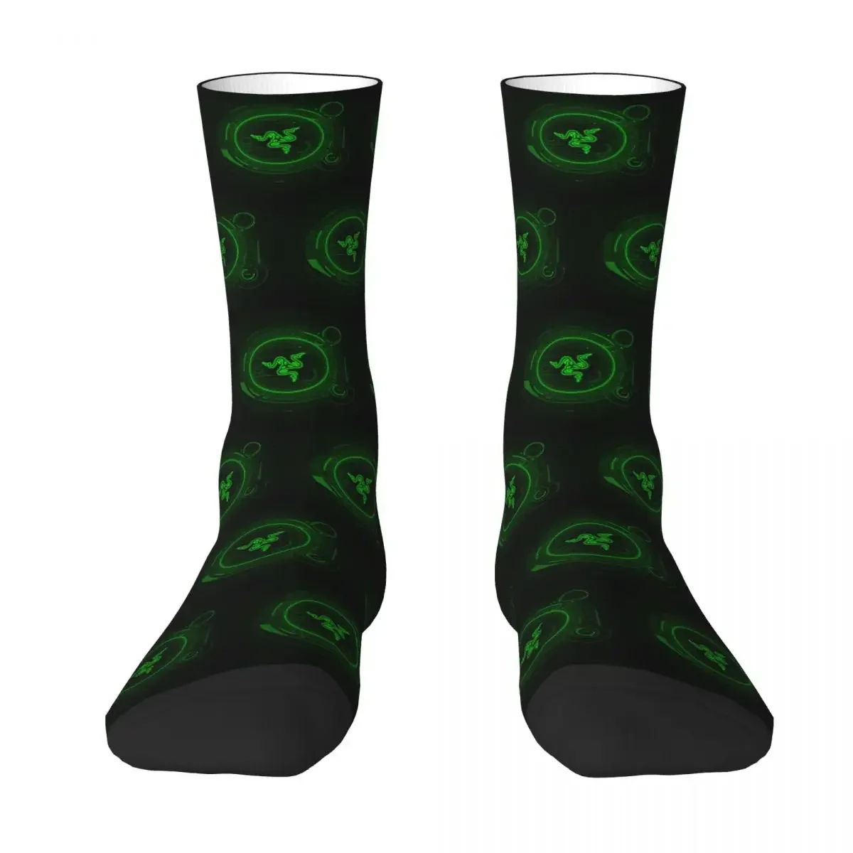 Razer Coasters Socks Harajuku Sweat Absorbing Stockings All Season Long Socks Accessories for Man's Woman's Birthday Present