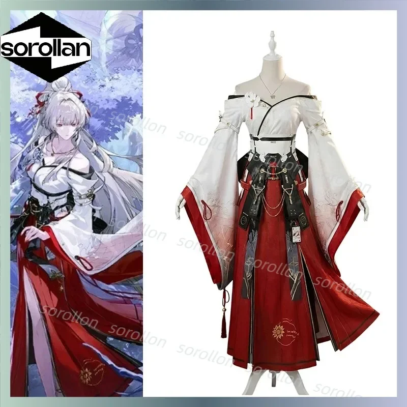 Game Wuthering Waves Hiyuki Cosplay Costume Futures Tithe Miko Ancient Dress Women Halloween Party Comic Con Stage Performance