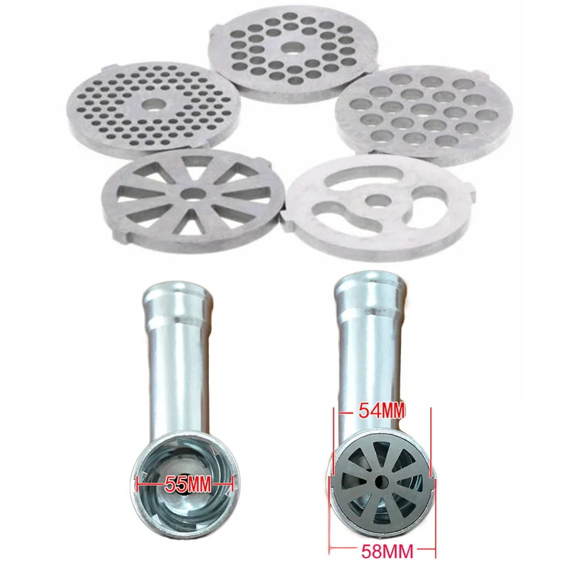 Meat Grinder Plate Net Cutter Meat Grinder Parts Stainless Steel Meat Hole Plate For 55mm Diameter Meat Grinder