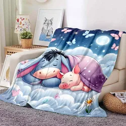 Disney Winnie the Pooh Eeyore Print Blanket for Home Travel Soft and Comfortable Blanket for Adults and Children Cartoon Blanket