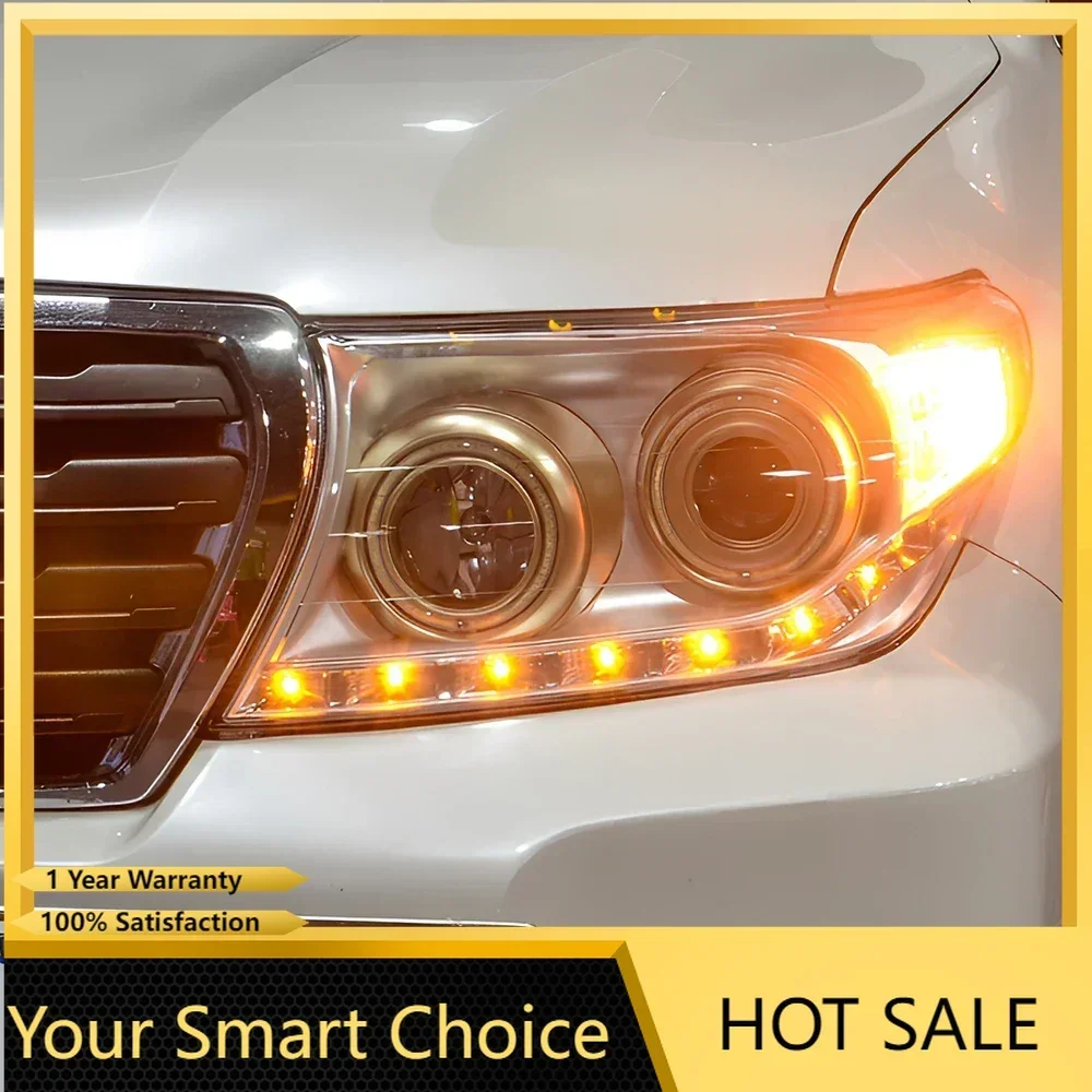 Car Front Lamps for Toyota Land Cruiser 2007-2015 Led Auto Headlights Assembly Upgrade Projector Lens Hot Sale Tool Accessories
