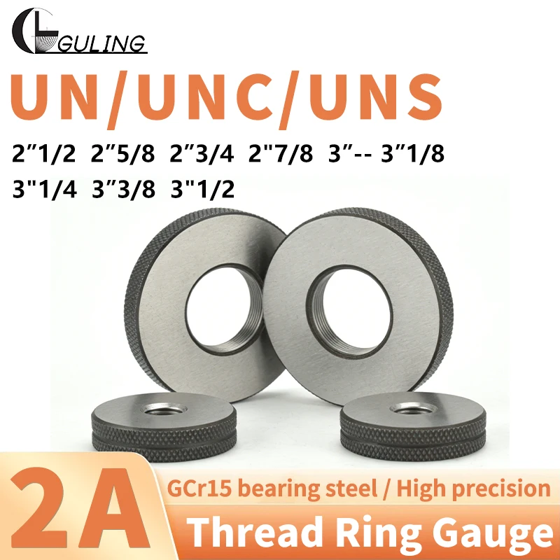

GULING 1SET 2A 2''1/2 2''5/8 2''3/4 2''7/8 3''-- 3''1/8 3''1/4 3''3/8 3''1/2 UN/UNC/UNS America Standard Fine Thread Ring Gauge