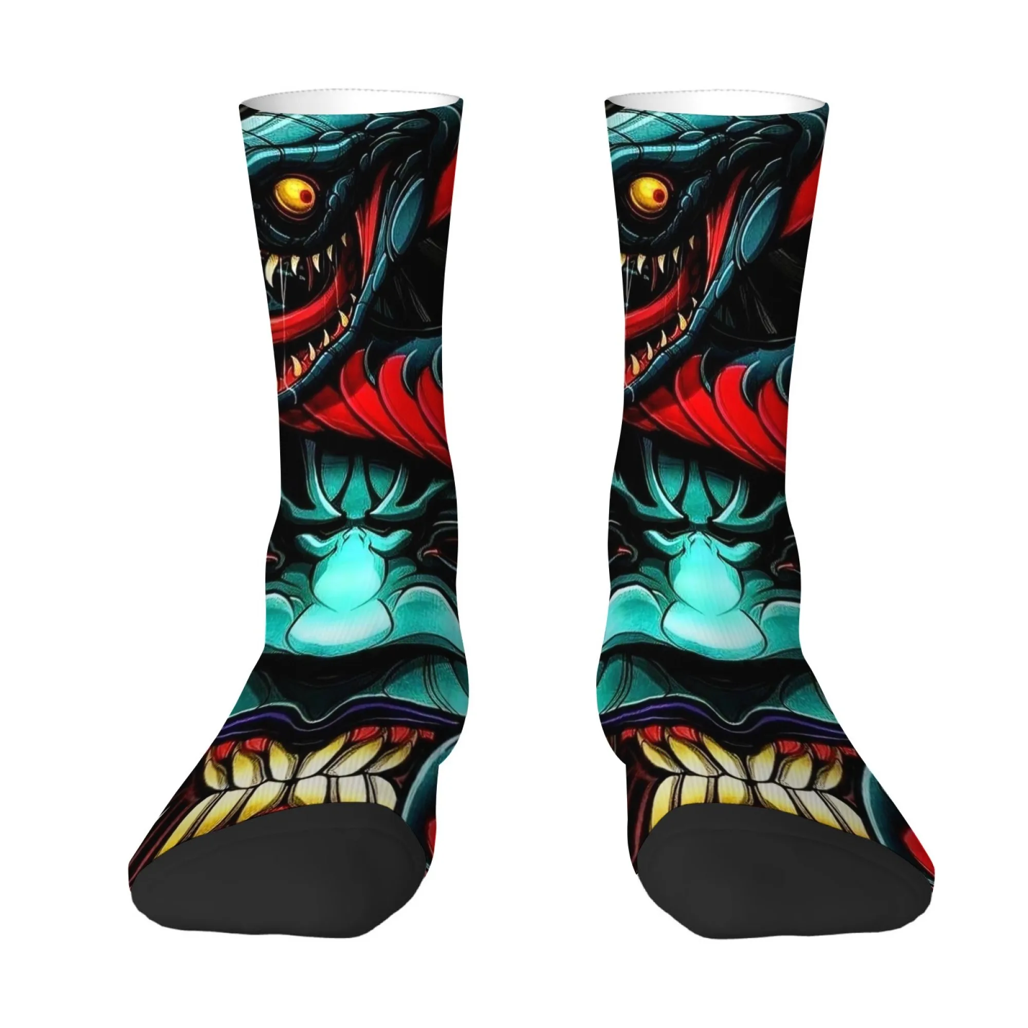 

Men's Socks Horror Gothic Snake Monster Print Skin-friendly Comfortable Socks Hip-hop Alternative Harajuku Retro Sports Socks