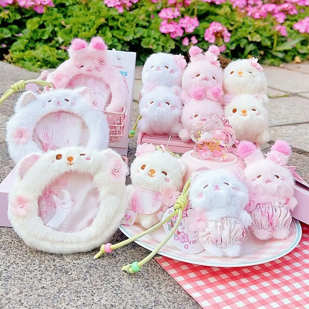 Monedero Animal Zero Wallet Pink Soft Cat Monedero Creativo Dibujos Animados Transparente Insignia Bolsa Niñas