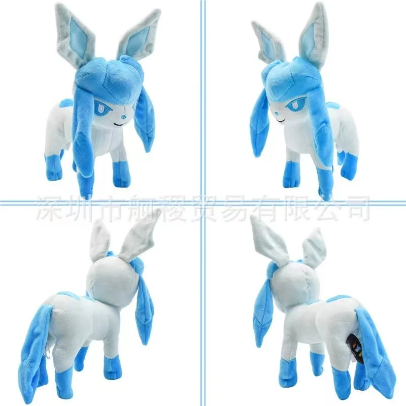 Pokemon Cartoon Anime Figure Plush Toy Vaporeon Sylveon Jolteon Eevee Pocket Monster Figure Stuffed Pet Doll Model Kids Gifts