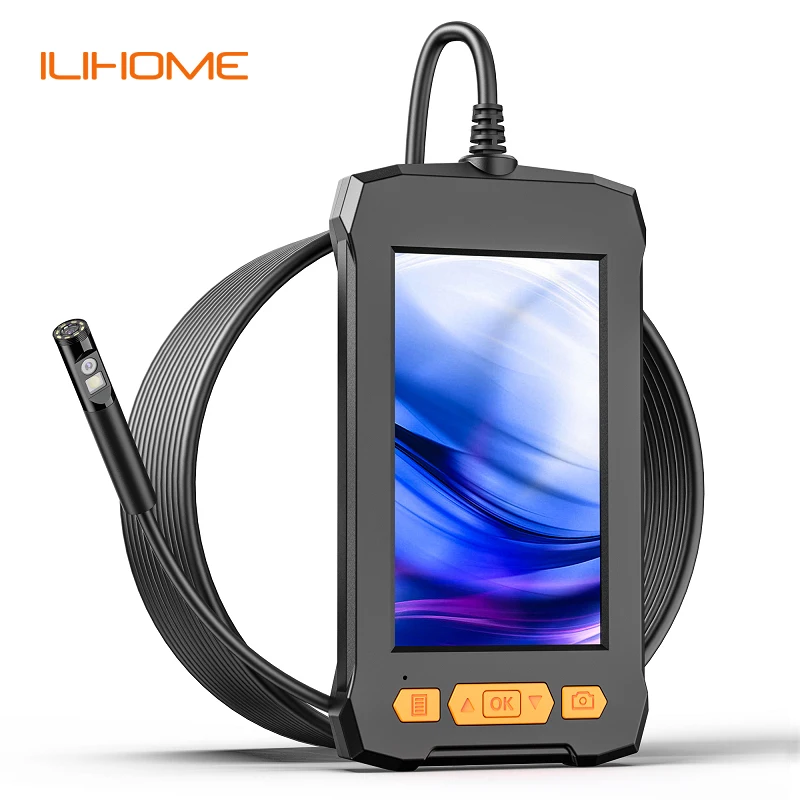 4.3 Inch IPS Screen Industrial Endoscope Camera Single Dual Lens HD1080P Car Inspection Borescope IP68 Waterproof LEDs 2600mAh