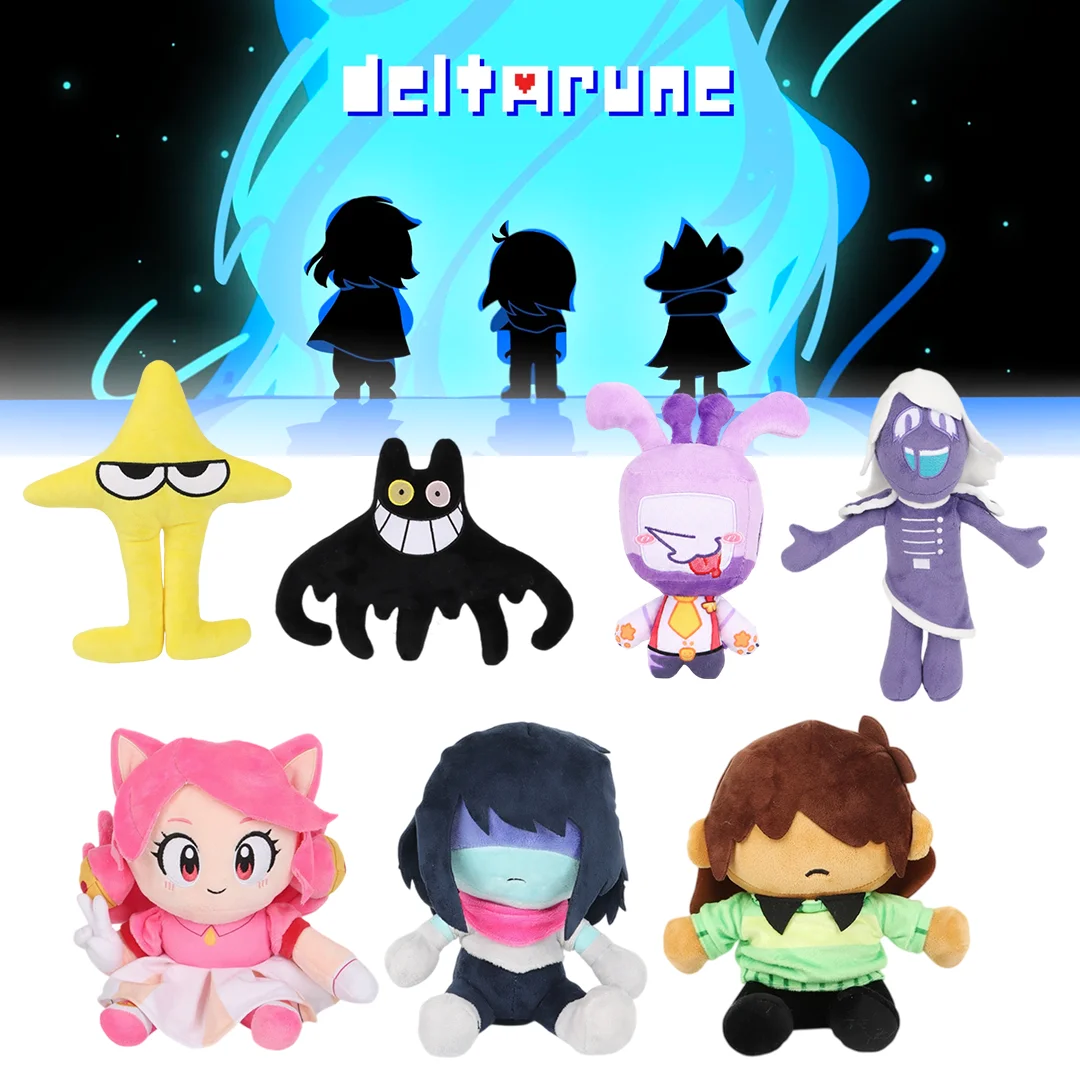 Kawaii Deltarune Plüschtier Welpen Tenna Rouxls Kaard Kris Deltarune Spiel Perfektes Geburtstags- und Feiertagsgeschenk für Fans Kinder Deko – Detail 1
