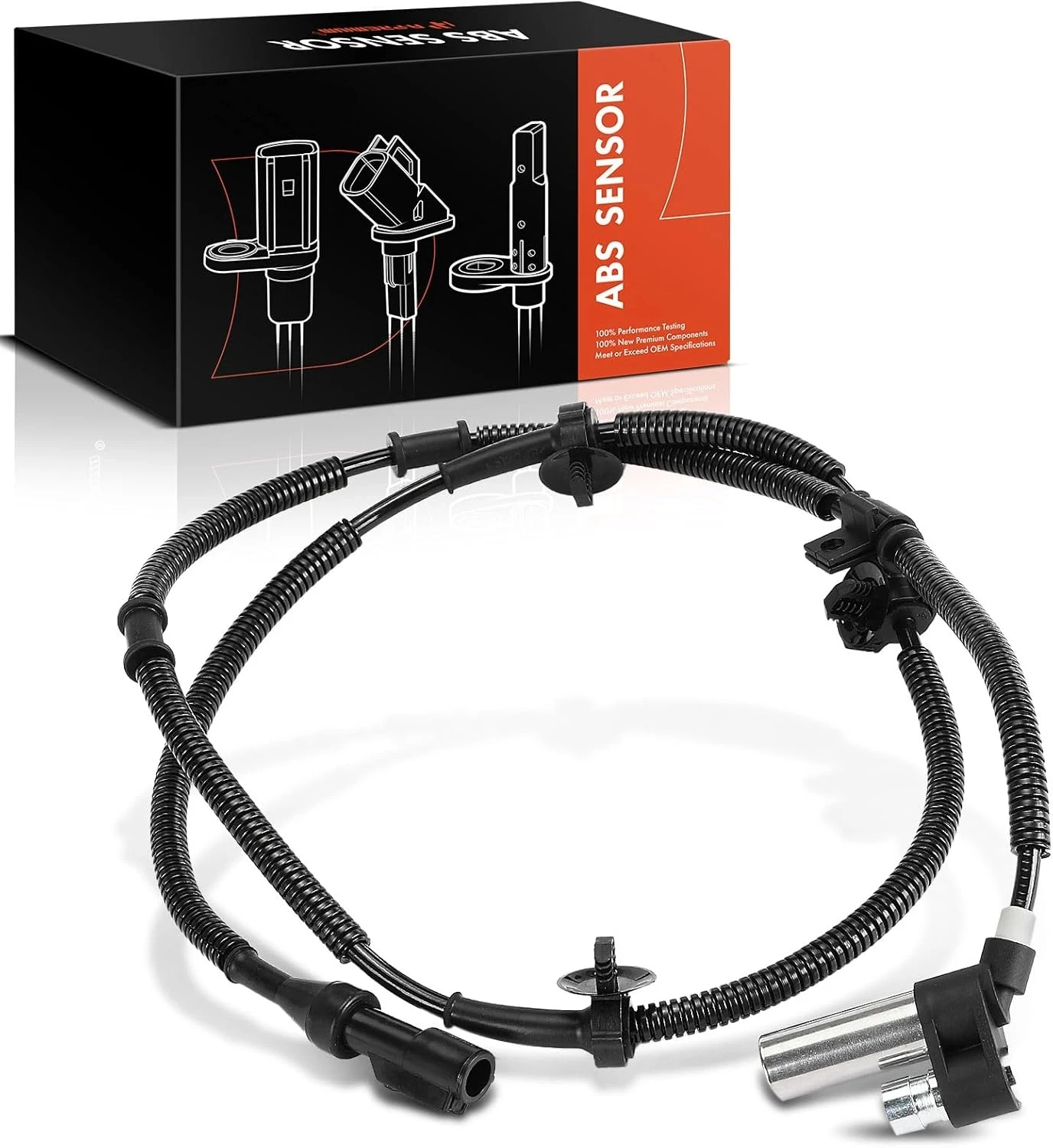 

ABS Wheel Speed Sensor Compatible withFront Driver or Passenger Side F57Z2C204GD, F57Z2C204GC, ZZM143701, ZZM143701A, ZZM043701