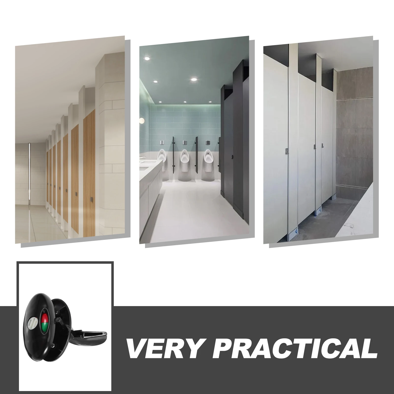 

Bathroom Privacy Indicator Lock Occupied Door Lock Sign Public Restroom Commercial Door Locks Sturdy Structure Easy Install For