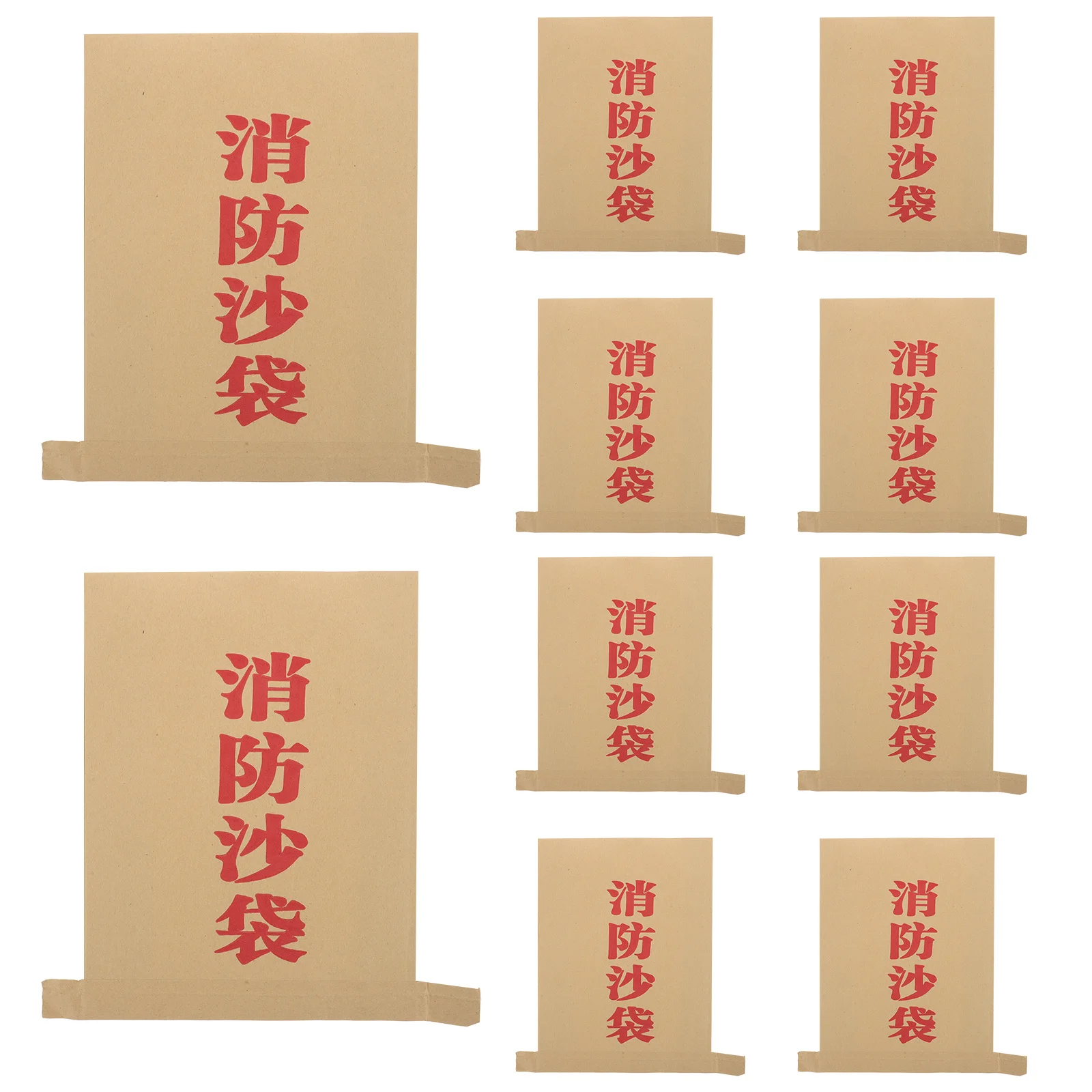 10Pcs Kraft Paper Sand Bags Durable Sealing Flood Control Fertilizer Storage Packaging Bags Food Bag Paper Pouches