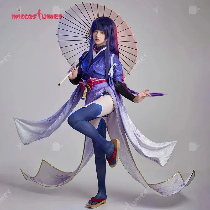 

CyWomen's Raiden Косплей Боди с вырезом на талии и серьгами, перчатки Raiden для Хэллоуина Косплей Костюм