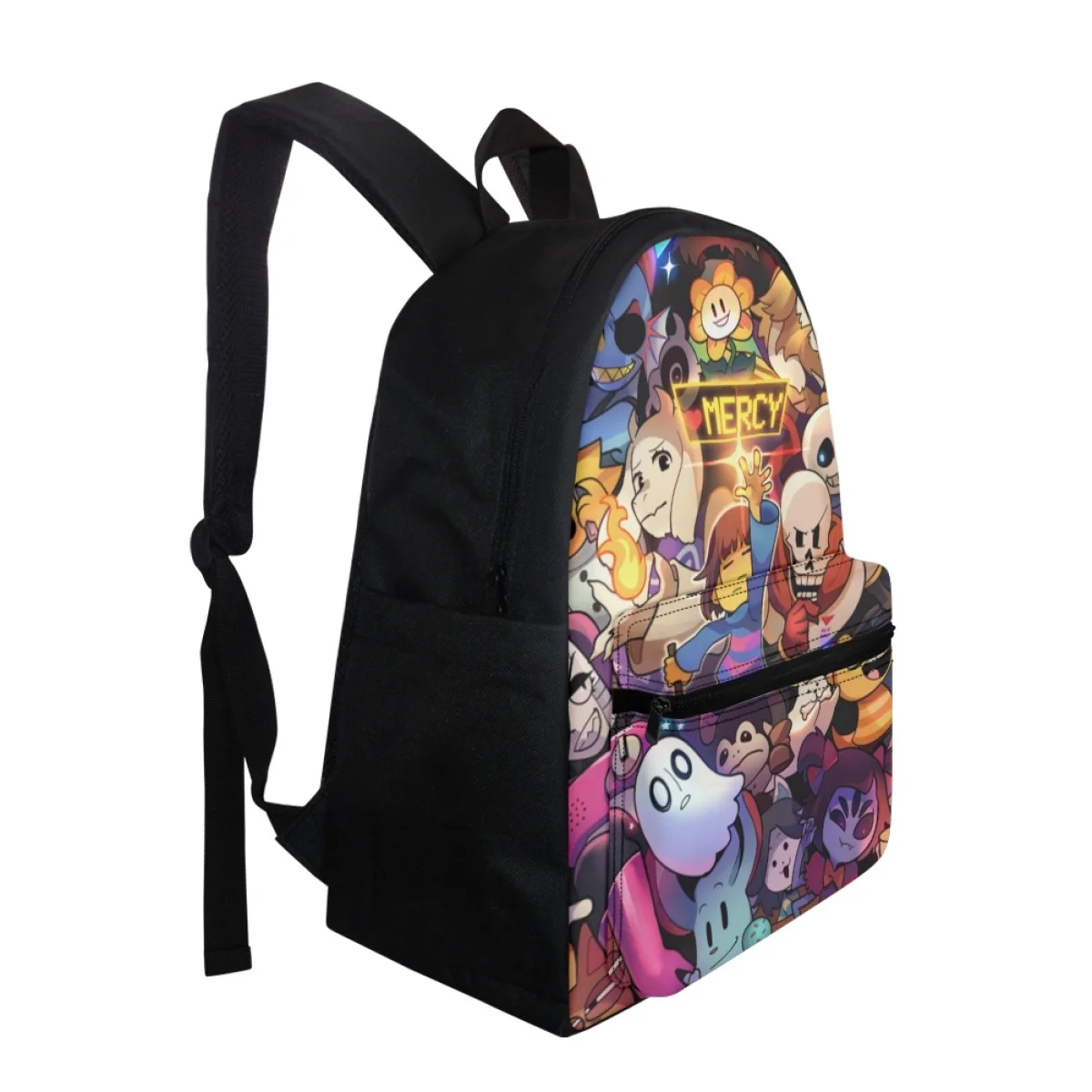 FORUDESIGNS Book Bag Student Schoolbags Zipper Multiple Pockets Design Cartoon Game Character Printing School Backpacks