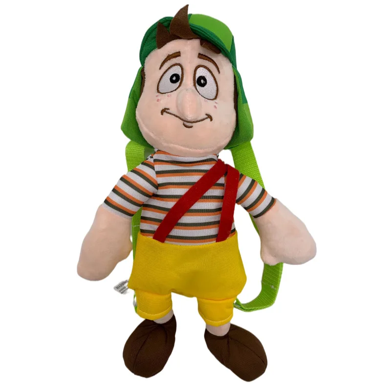 37 cm Chavo del ocho  backpack Plush Backpacks Cartoon Toy Backpack Unisex Character School Bag Schoolbag