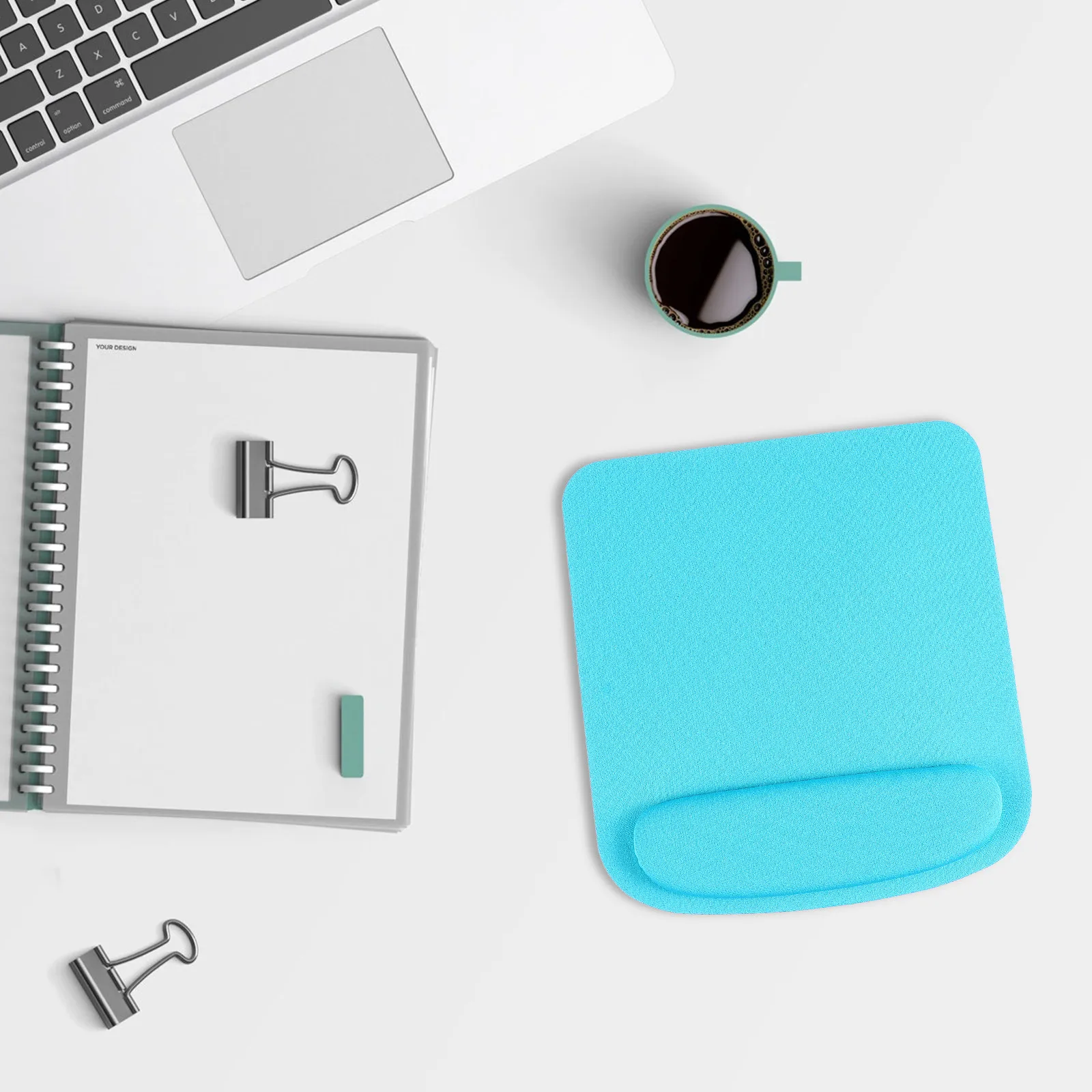 Ergonomic Wrist Support Mouse Pad Memory Cotton Filled Stress Relief for Office Work Home Study and Gaming Mouse Pad