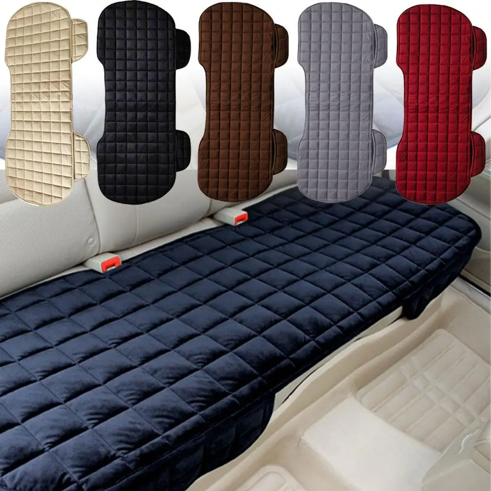 Car Rear Seat Cover Universal Auto Flocking Cloth Seat Four Auto Accessories Interior Non-slip Seasons Cushions Seat Protective