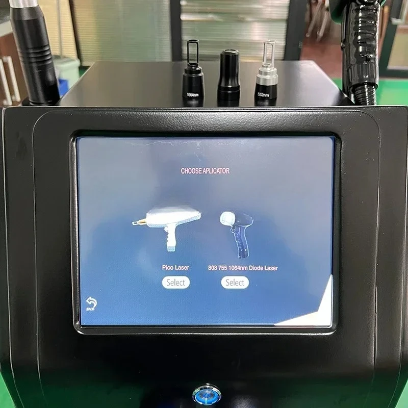 

Диодное удаление волос 2 в 1 Q с переключателем Nd Yag 755 808 1064 нм Пикосекундная машина для удаления веснушек с татуировкой